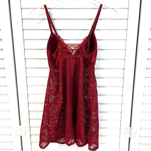 Auden Red Lace Babydoll - Picture 2 of 4